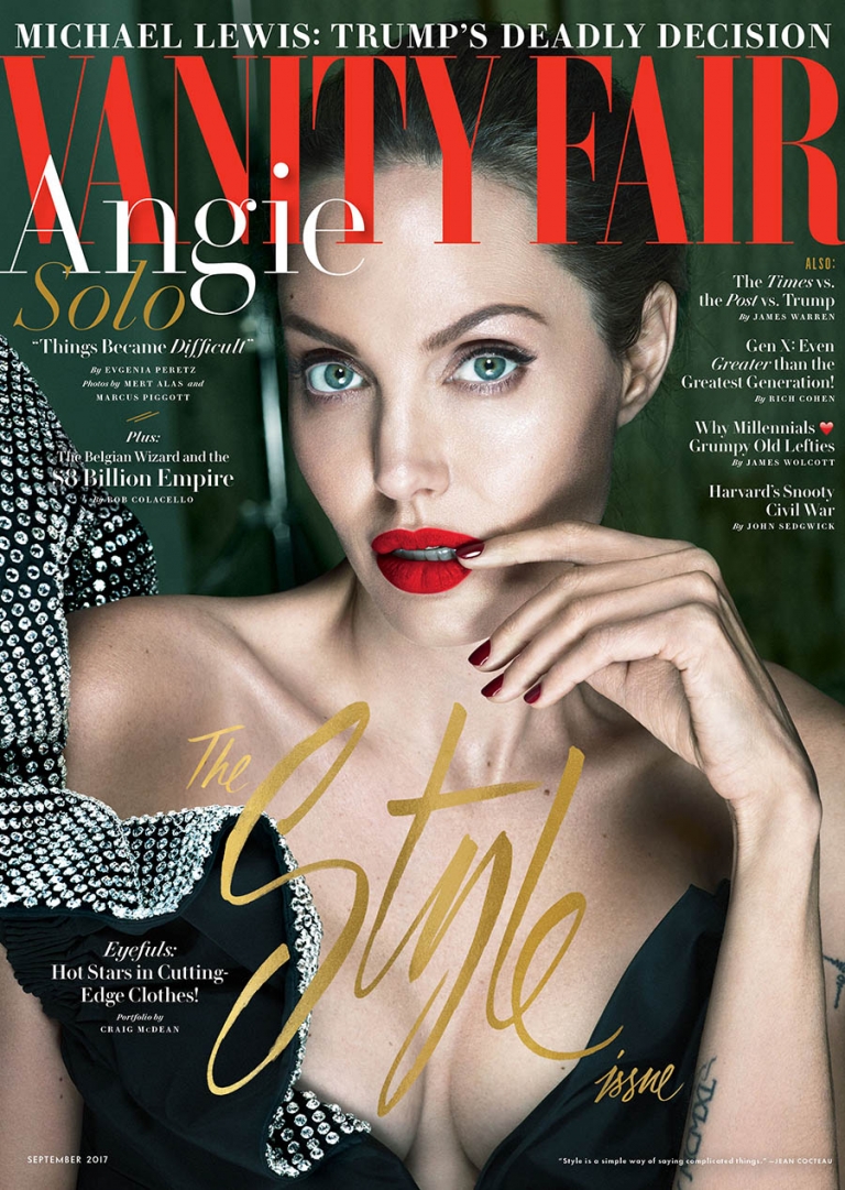 Angelina Jolie Covers Vanity Fair September 2017 By Mert And Marcus