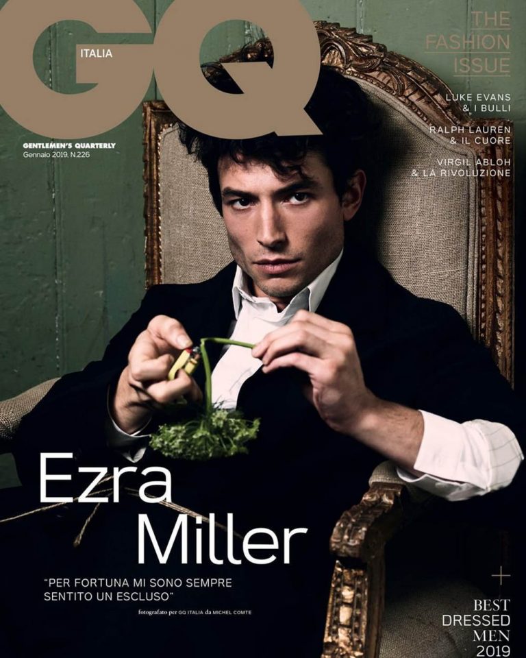 Ezra Miller covers GQ Italia January 2019 by Michel Comte ...