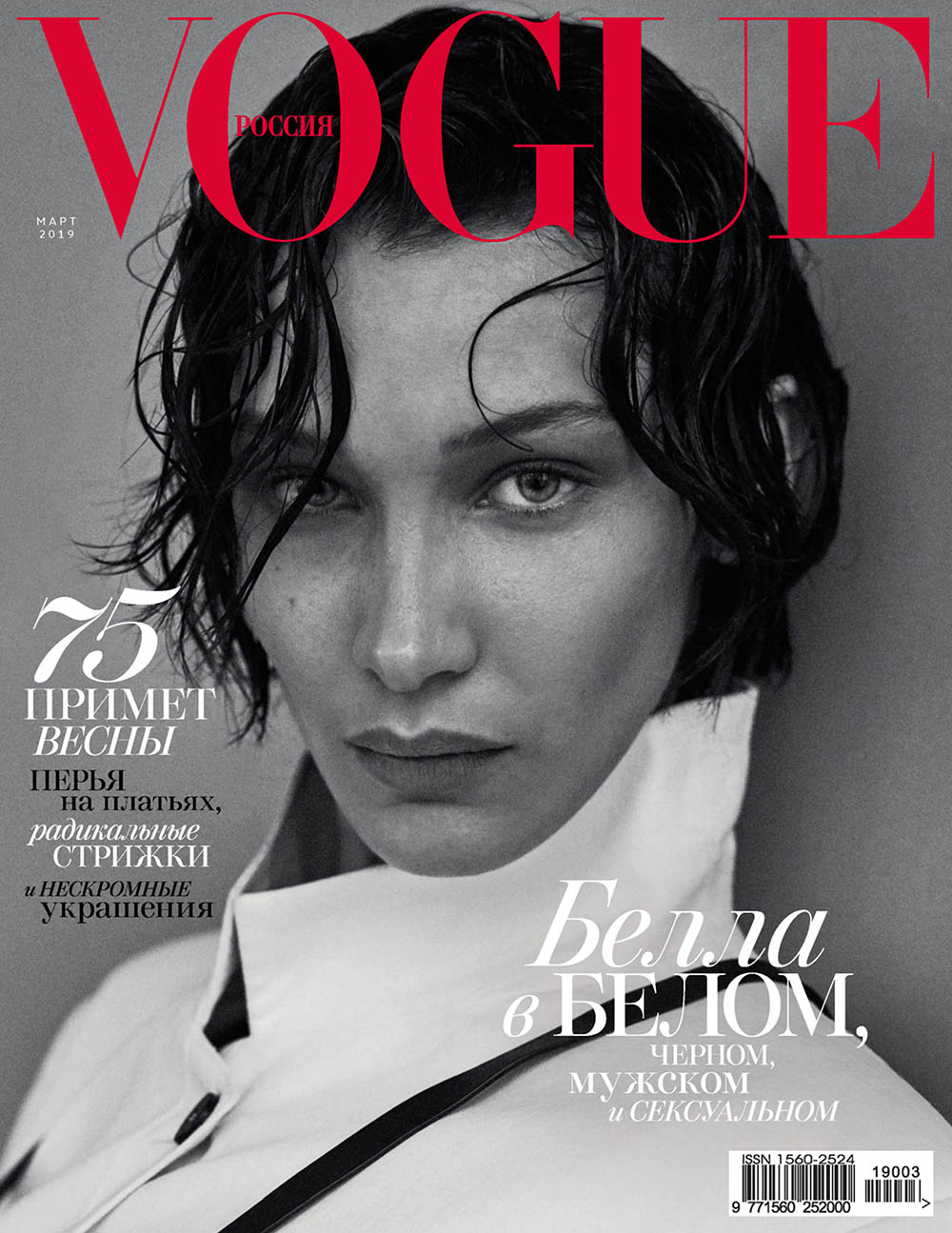 Bella Hadid covers Vogue Russia March 2019 by Giampaolo Sgura ...
