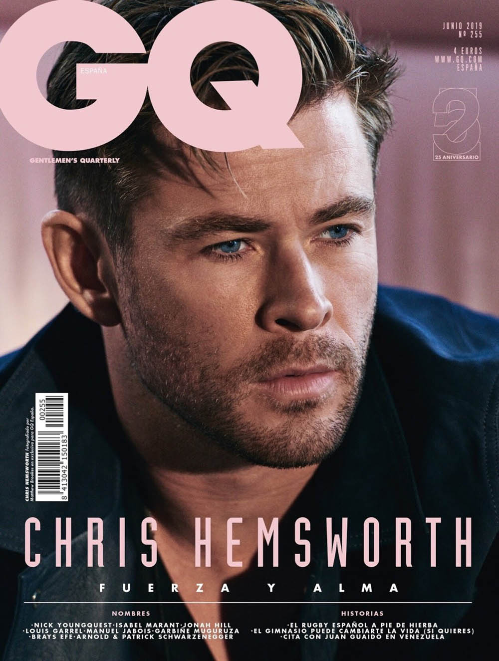 Chris Hemsworth covers GQ Spain June 2019 by Matthew Brookes ...