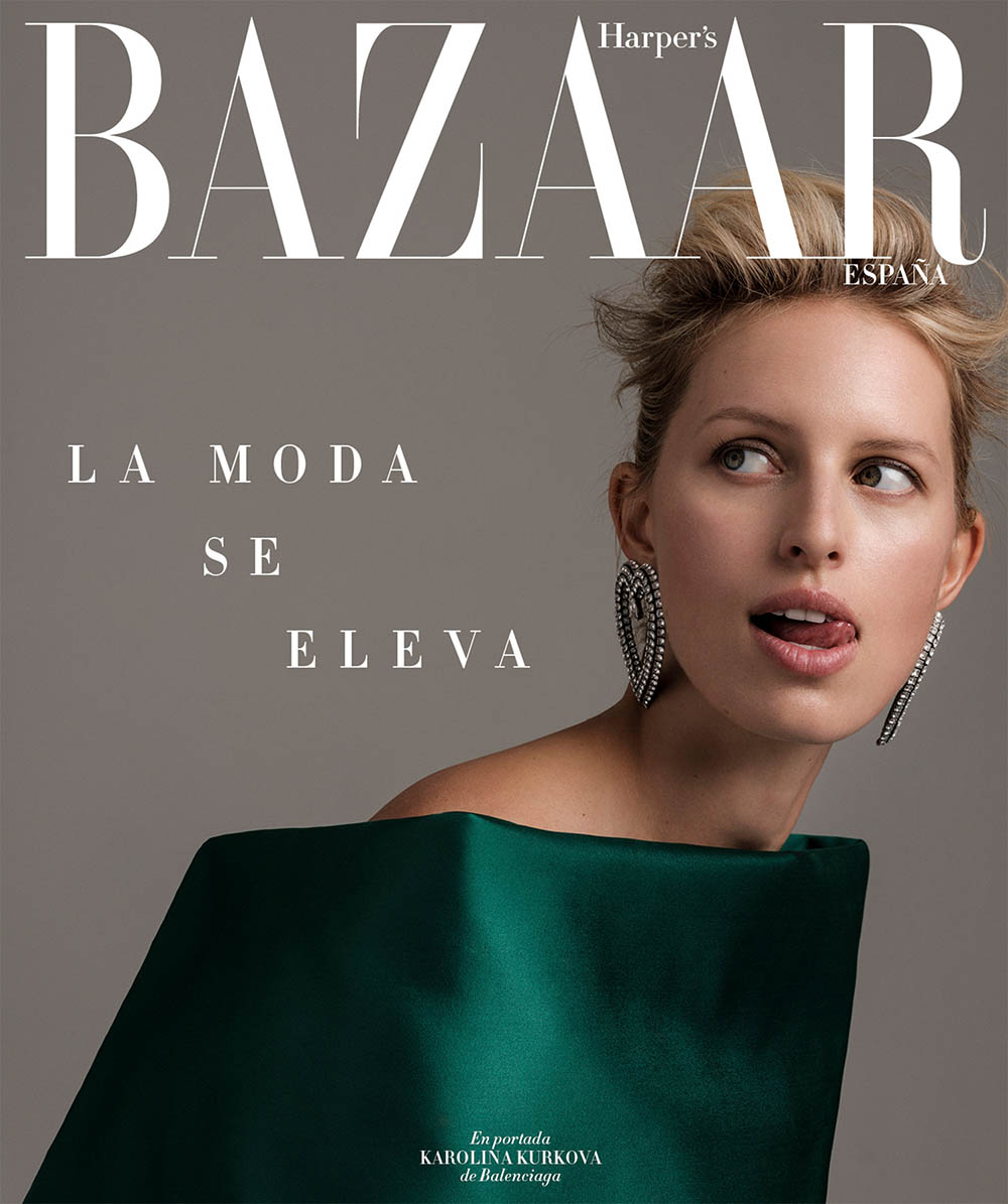 Karolina Kurkova covers Harper’s Bazaar Spain June 2019 by Juankr