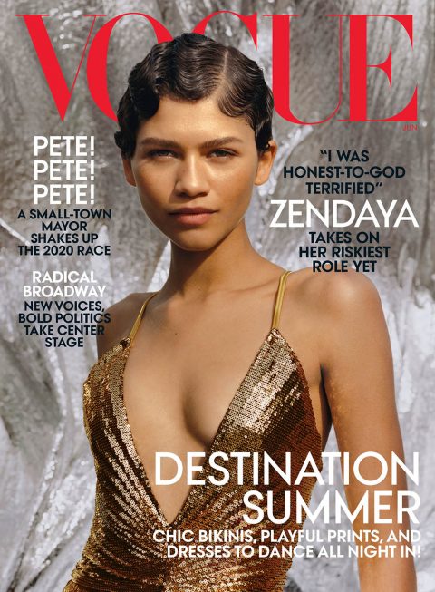 Zendaya covers Vogue US June 2019 by Tyler Mitchell - fashionotography