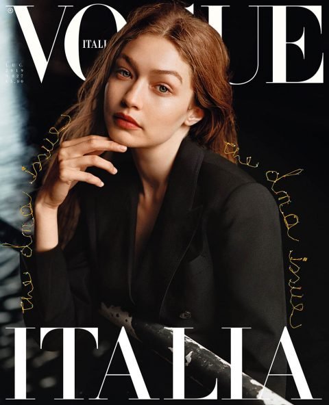 Gigi Hadid covers Vogue Italia July 2019 by Alasdair McLellan ...