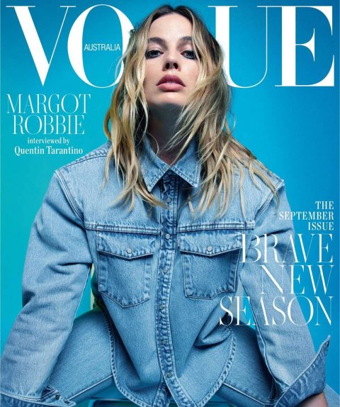 Margot Robbie covers Vogue Australia September 2019 by Mario Sorrenti ...