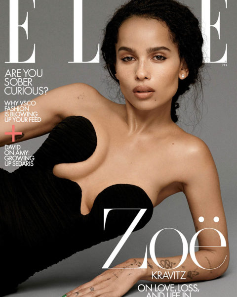 Zoë Kravitz covers Elle US February 2020 by Paola Kudacki