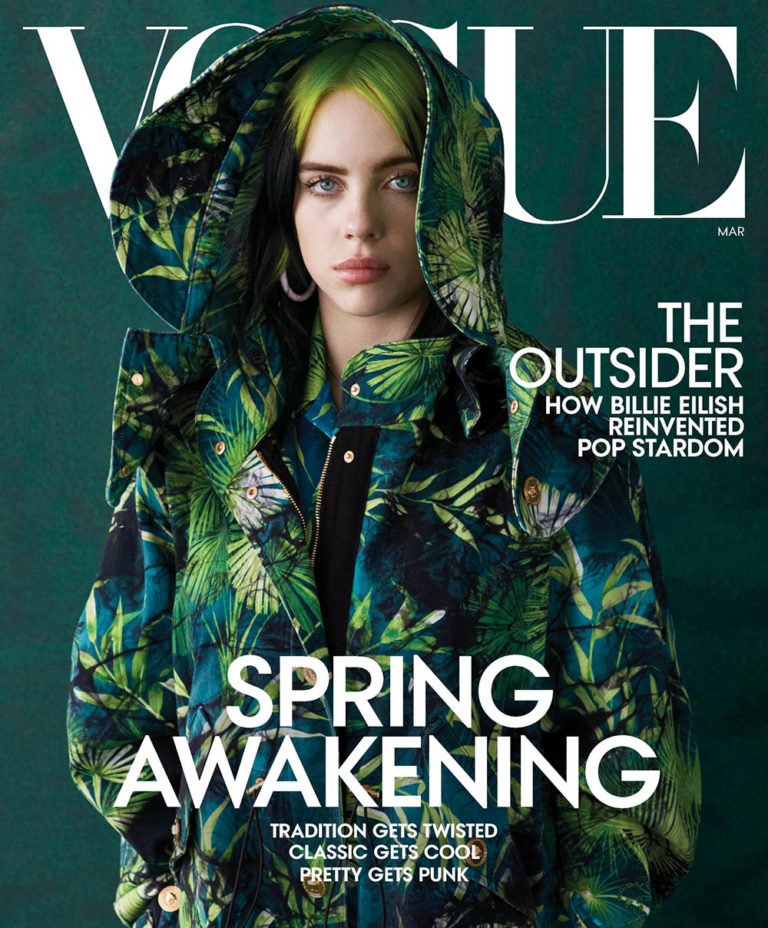 Billie Eilish covers Vogue US March 2020 - fashionotography