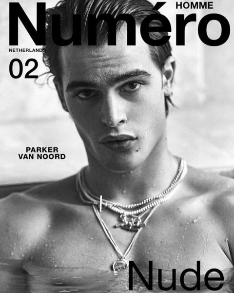 Parker van Noord covers Numéro Homme Netherlands Spring Summer 2020 by Philippe Vogelenzang