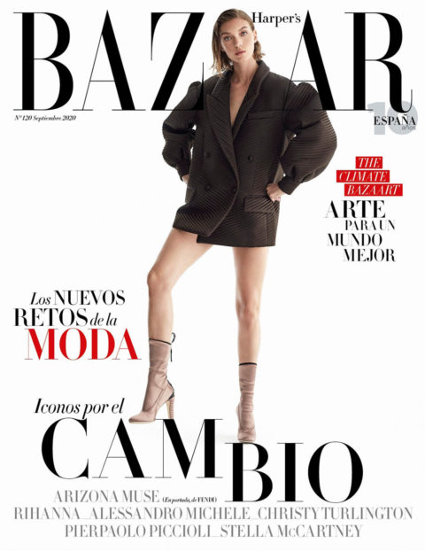 Arizona Muse covers Harper’s Bazaar Spain September 2020 by Xavi Gordo ...