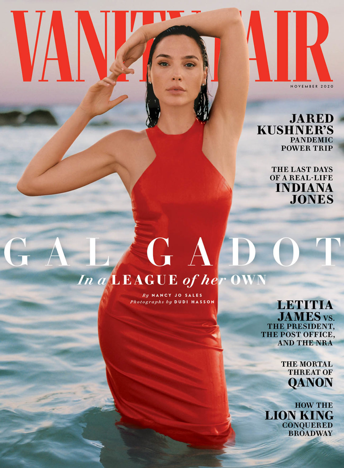 Gal Gadot covers Vanity Fair November 2020 by Dudi Hasson