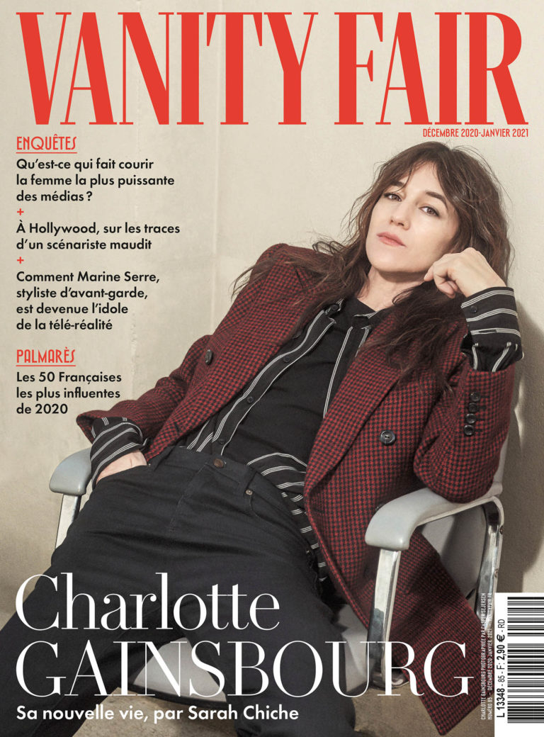 Charlotte Gainsbourg covers Vanity Fair France December 2020/January