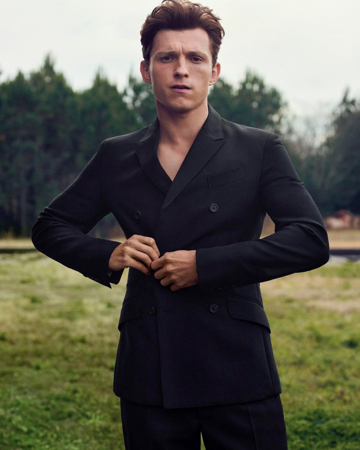 Tom Holland covers Esquire US March 2021 by Robbie Fimmano -  fashionotography