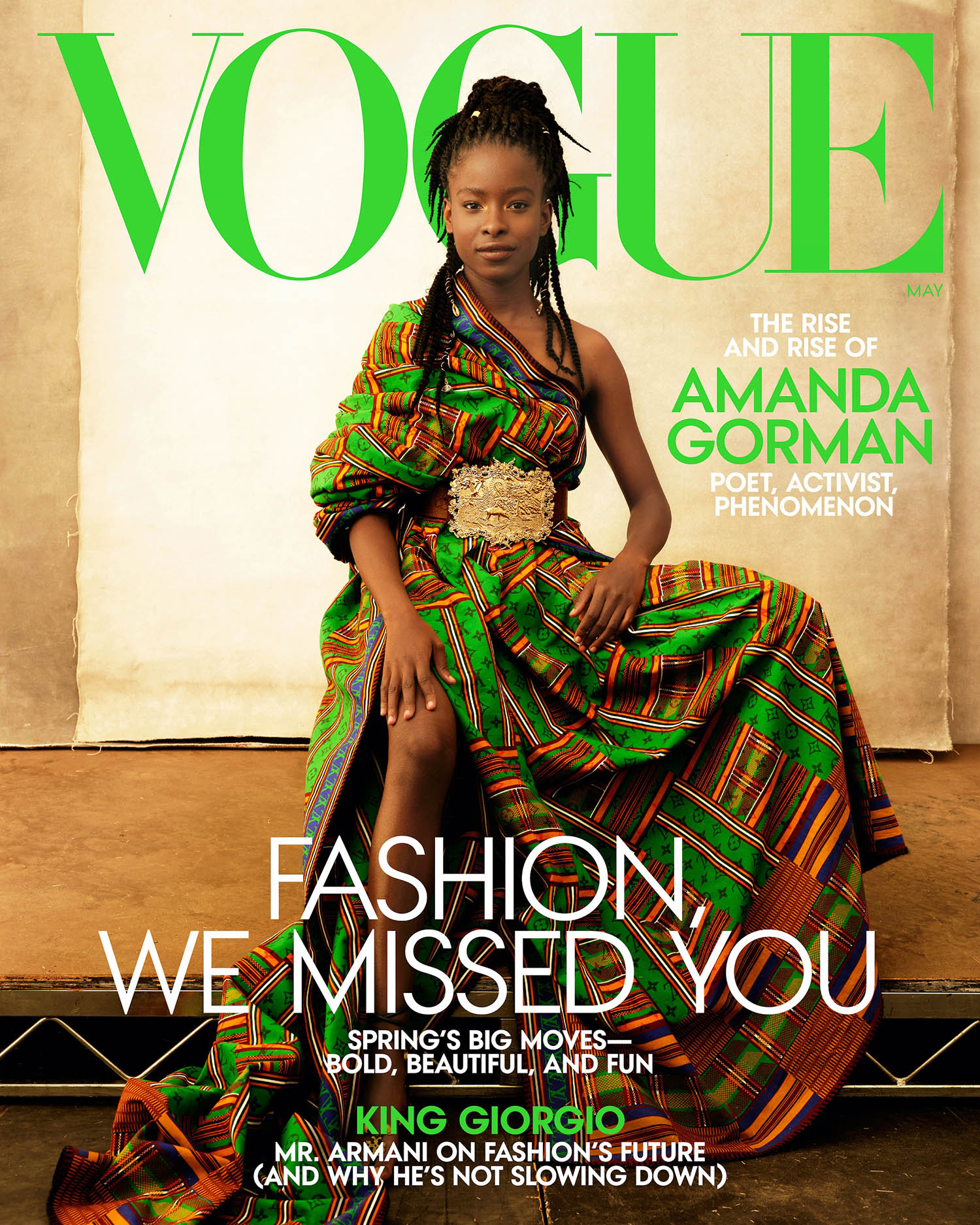 Amanda Gorman covers Vogue US May 2021 by Annie Leibovitz