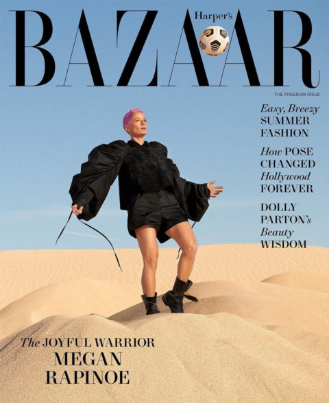 Megan Rapinoe covers Harper's Bazaar US June/July 2021 by Ryan McGinley ...