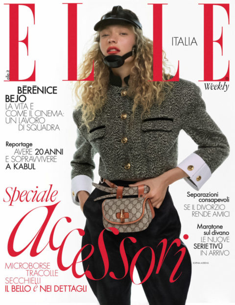 Sophia Ahrens covers Elle Italia October 7th, 2021 by Xavi Gordo ...