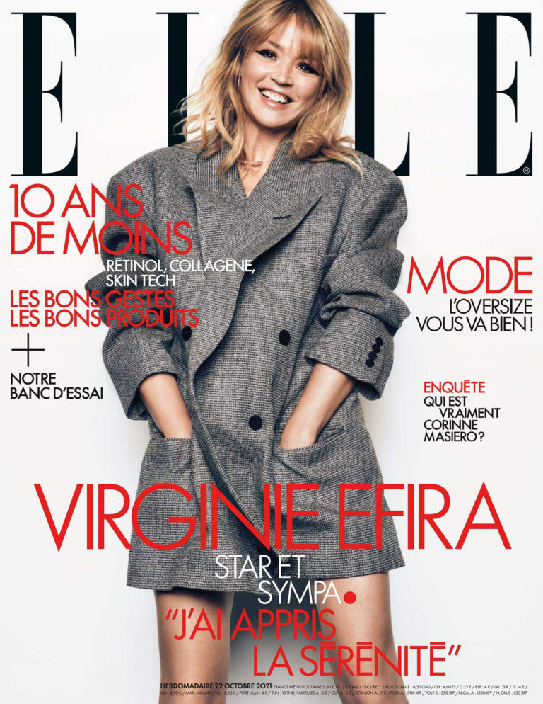 Virginie Efira covers Elle France October 22nd, 2021 by Jan Welters ...