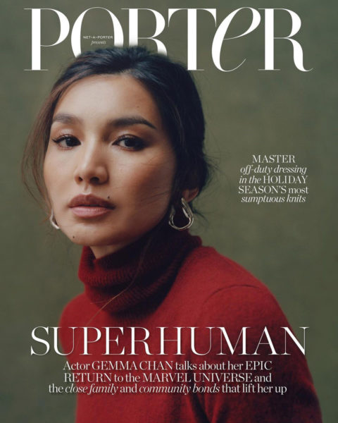 Gemma Chan covers Porter Magazine November 1st, 2021 by Annie Lai ...