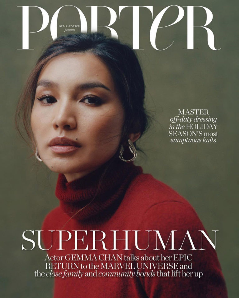 Gemma Chan covers Porter Magazine November 1st, 2021 by Annie Lai ...