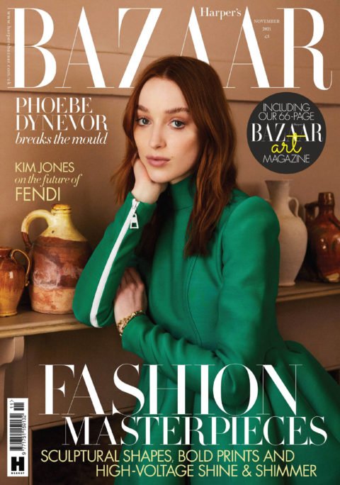 Phoebe Dynevor in Louis Vuitton on Harper’s Bazaar UK November 2021 by ...