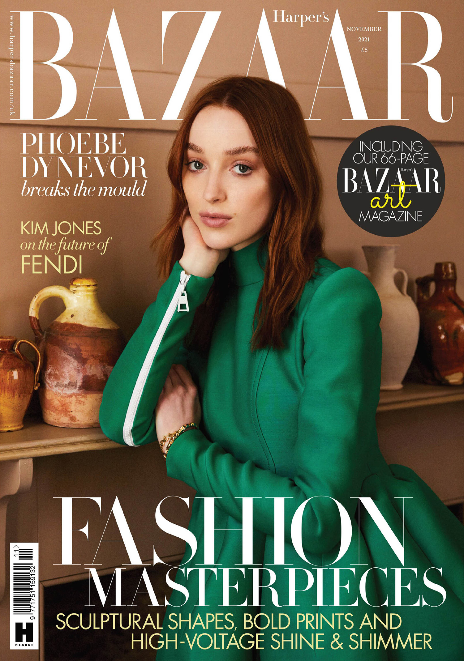 Phoebe Dynevor in Louis Vuitton on Harper's Bazaar UK November 2021 by Josh  Shinner - fashionotography