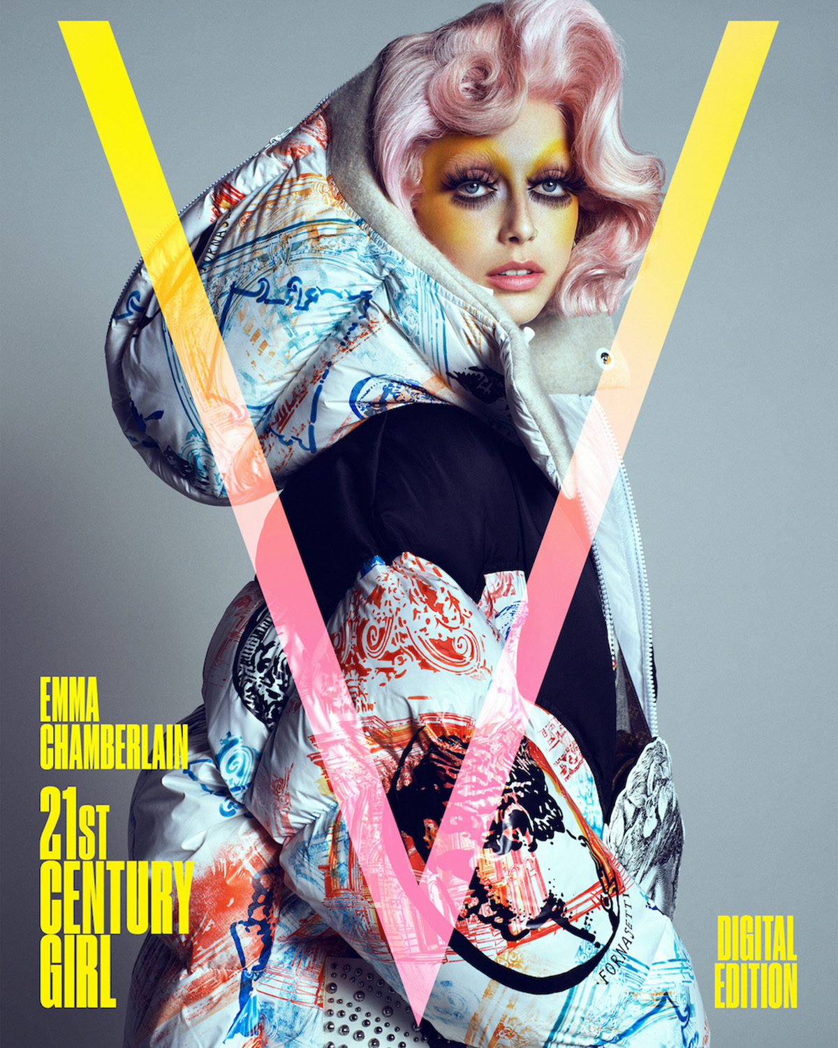 Emma Chamberlain in Louis Vuitton on V Magazine Fall 2021 Digital