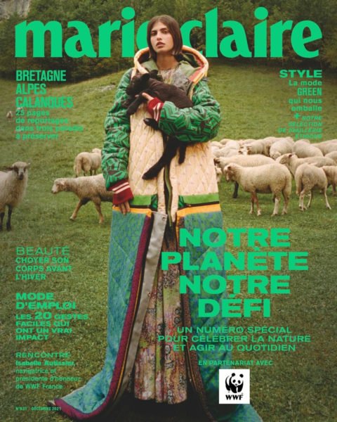 Lila Cardona covers Marie Claire France December 2021 by Rémi Ferrante ...