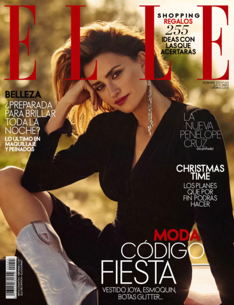 Penélope Cruz covers Elle Spain December 2021 by Nico Bustos ...