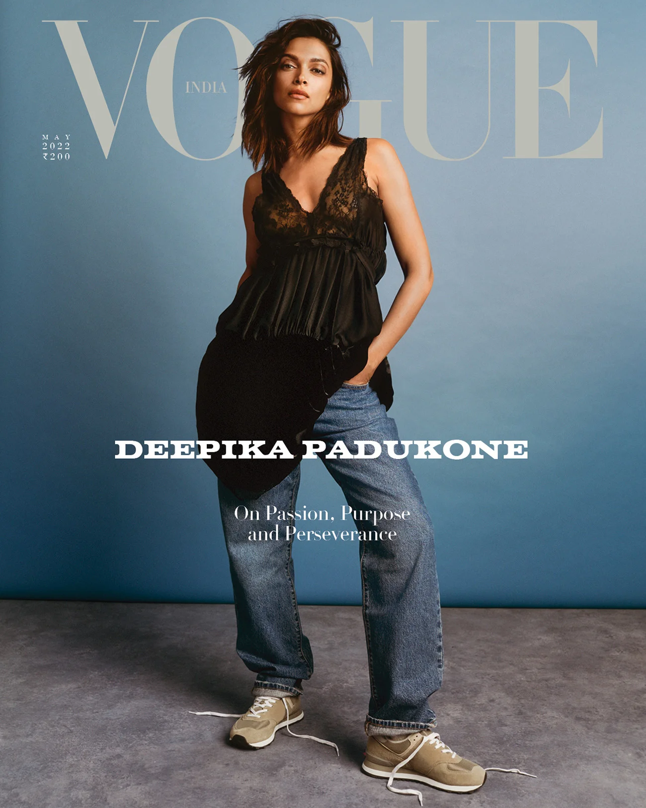 Deepika Padukone in Louis Vuitton on Vogue India May 2022 by Vivek Vadoliya  - fashionotography