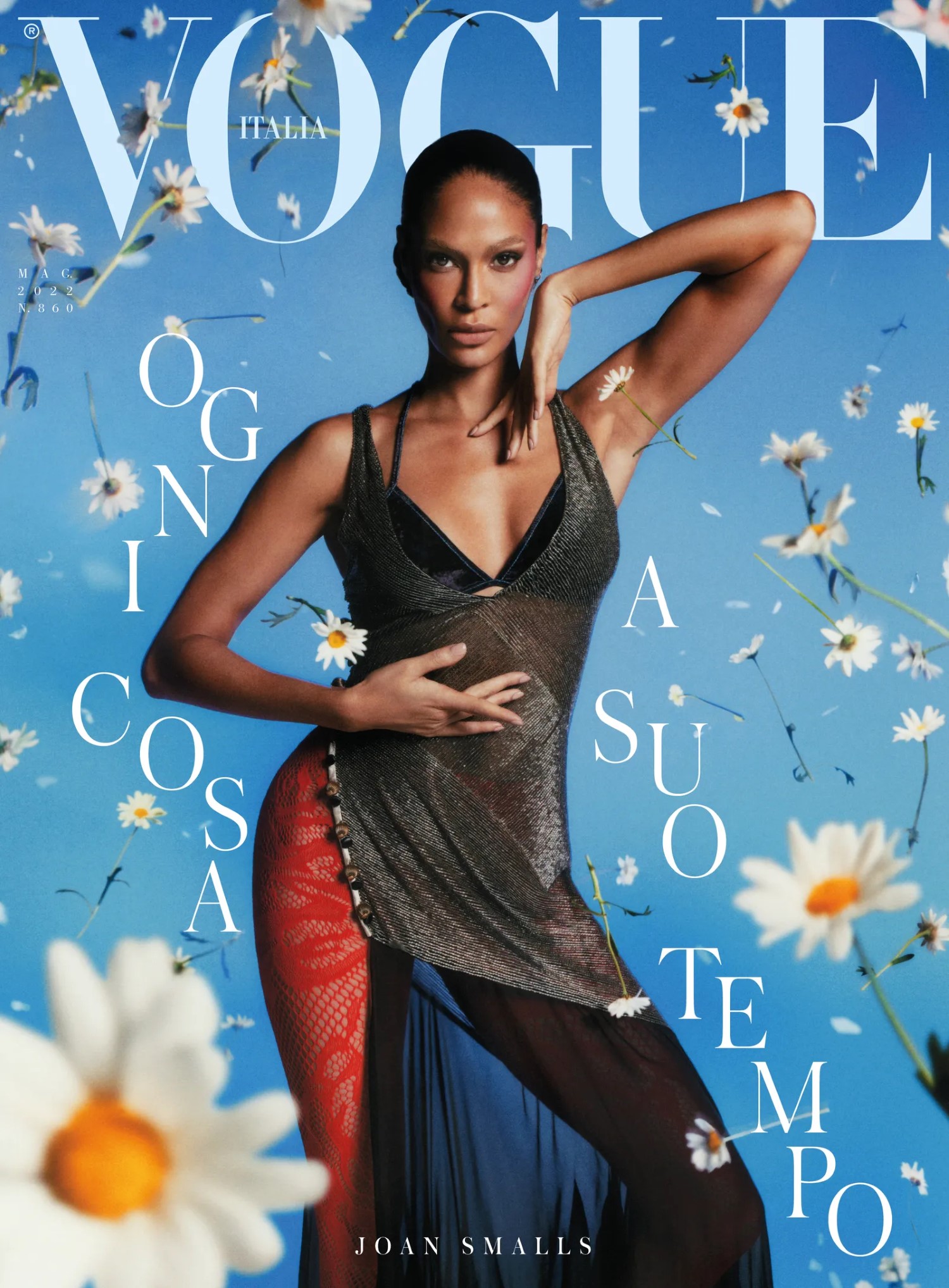 Joan Smalls in Louis Vuitton on Vogue Italia May 2022 cover by Cho
