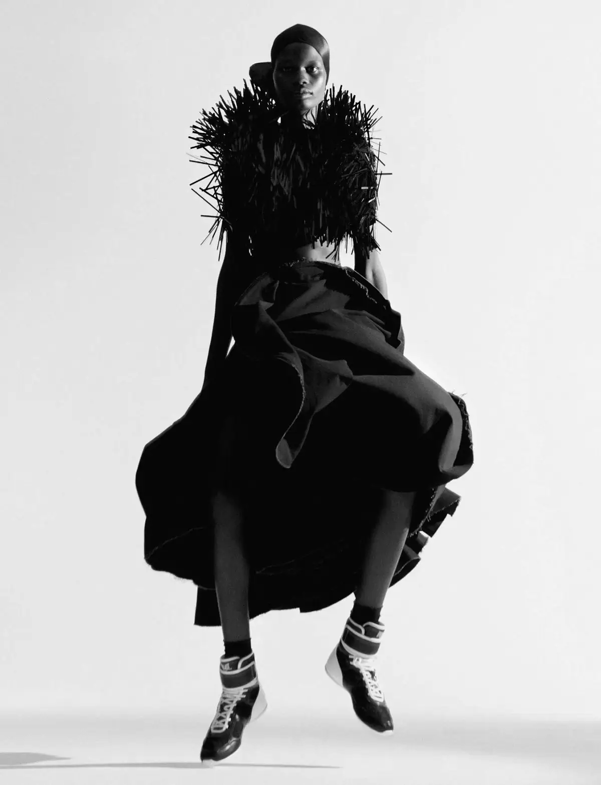 Athieng Bul by Rory van Millingen for Numéro March 2023 - fashionotography