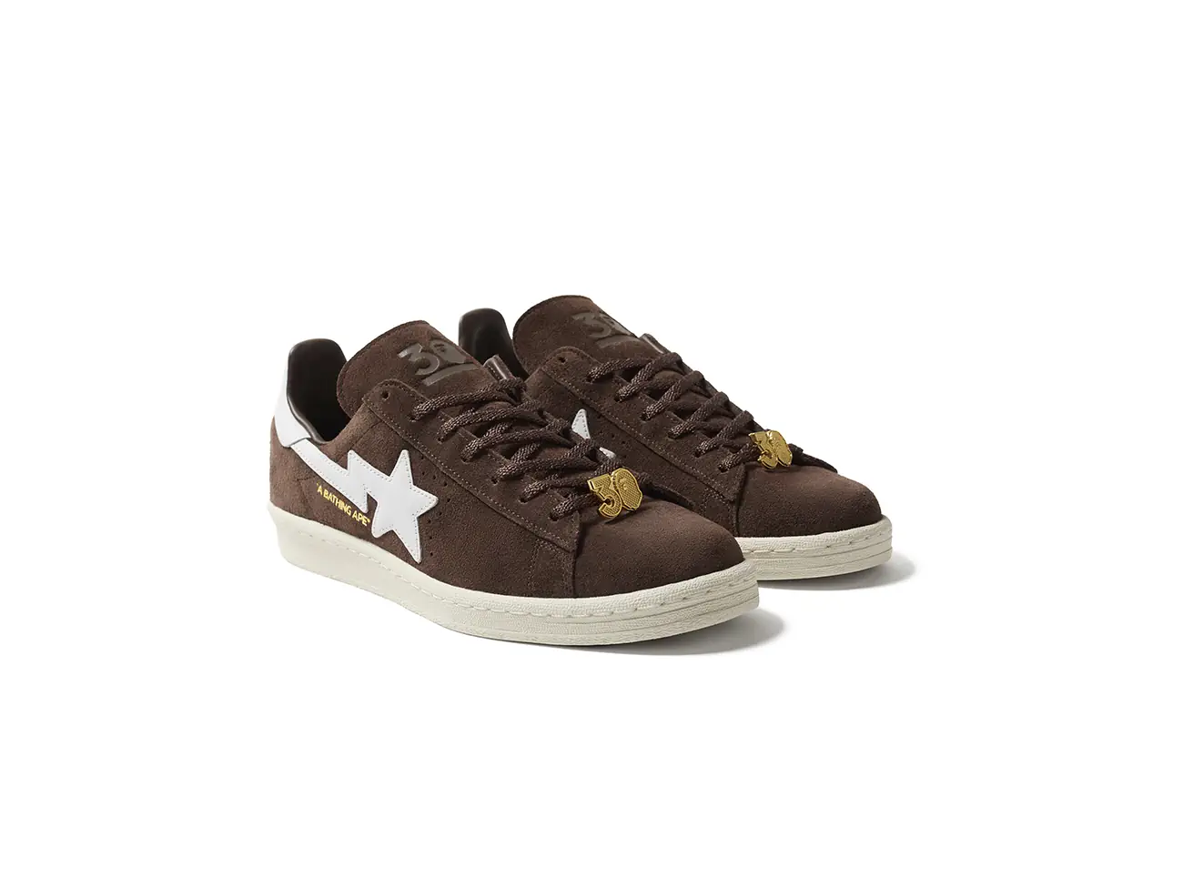 adidas gazelle silver green womens adidas Campus 80s Bape 30th Anniversary Brown main image 0