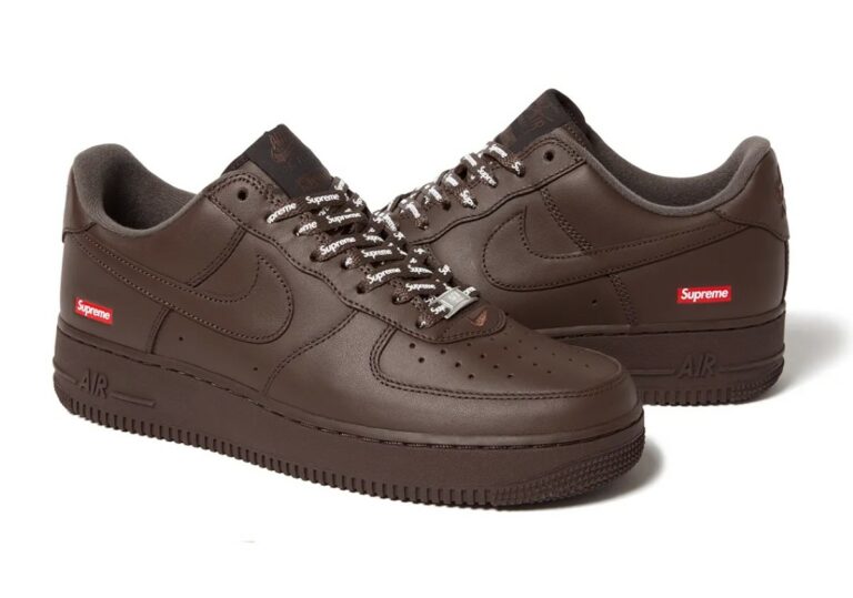 Supreme x Nike Air Force 1 “Baroque Brown” steals the spotlight in Fall ...