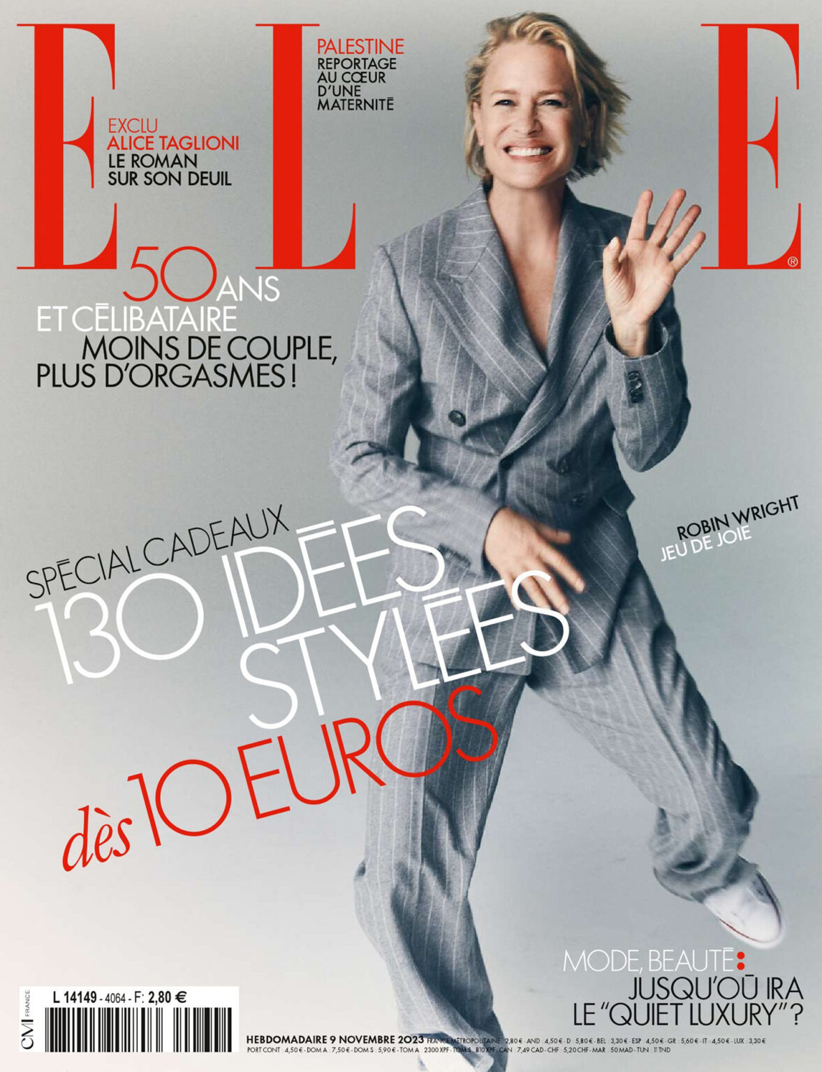 Robin Wright In Ralph Lauren Collection On Elle France November 9th 2023 By Cass Bird 