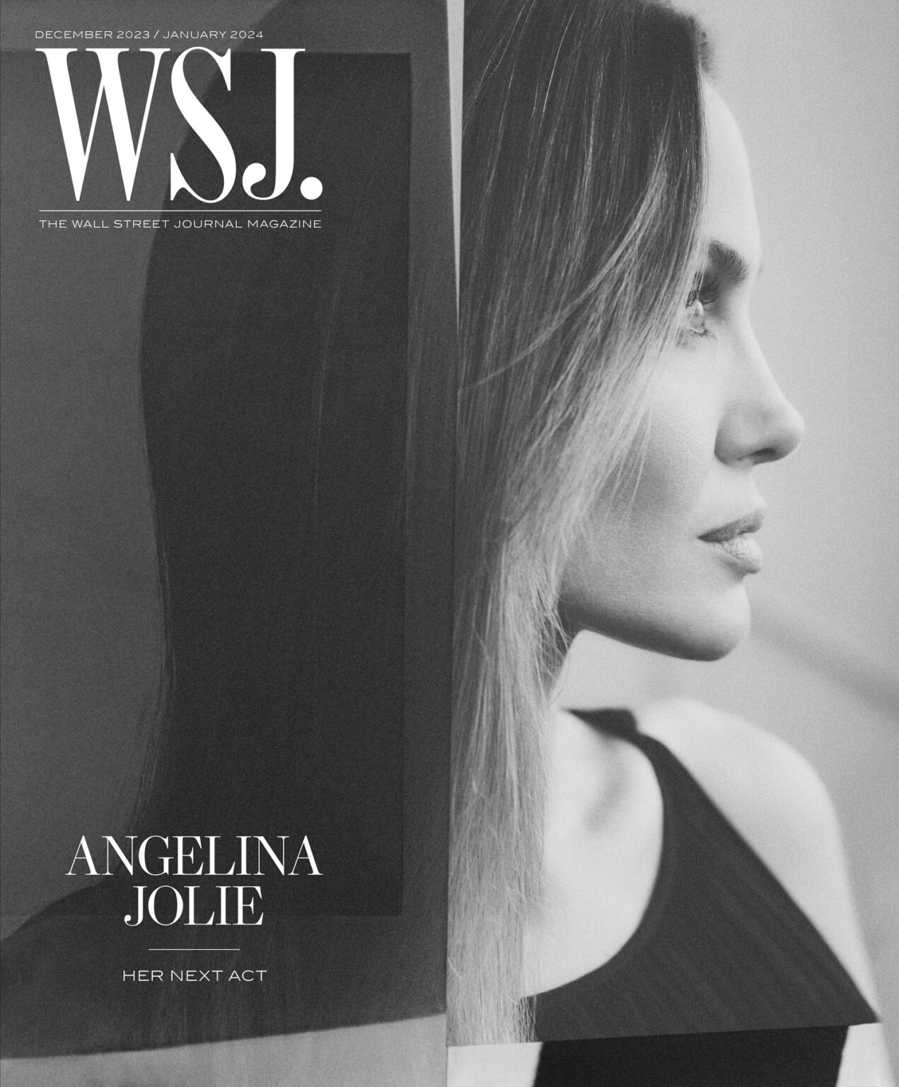 Angelina Jolie covers WSJ. Magazine December 2023/January 2024 Digital