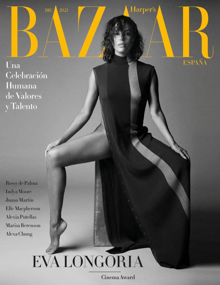 Eva Longoria covers Harper’s Bazaar Spain December 2023 by Jenny Gage ...