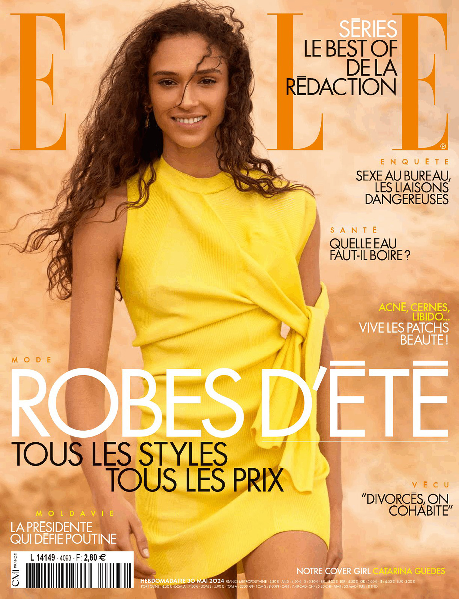 Catarina Guedes covers Elle France May 30th, 2024 by Camilla Akrans