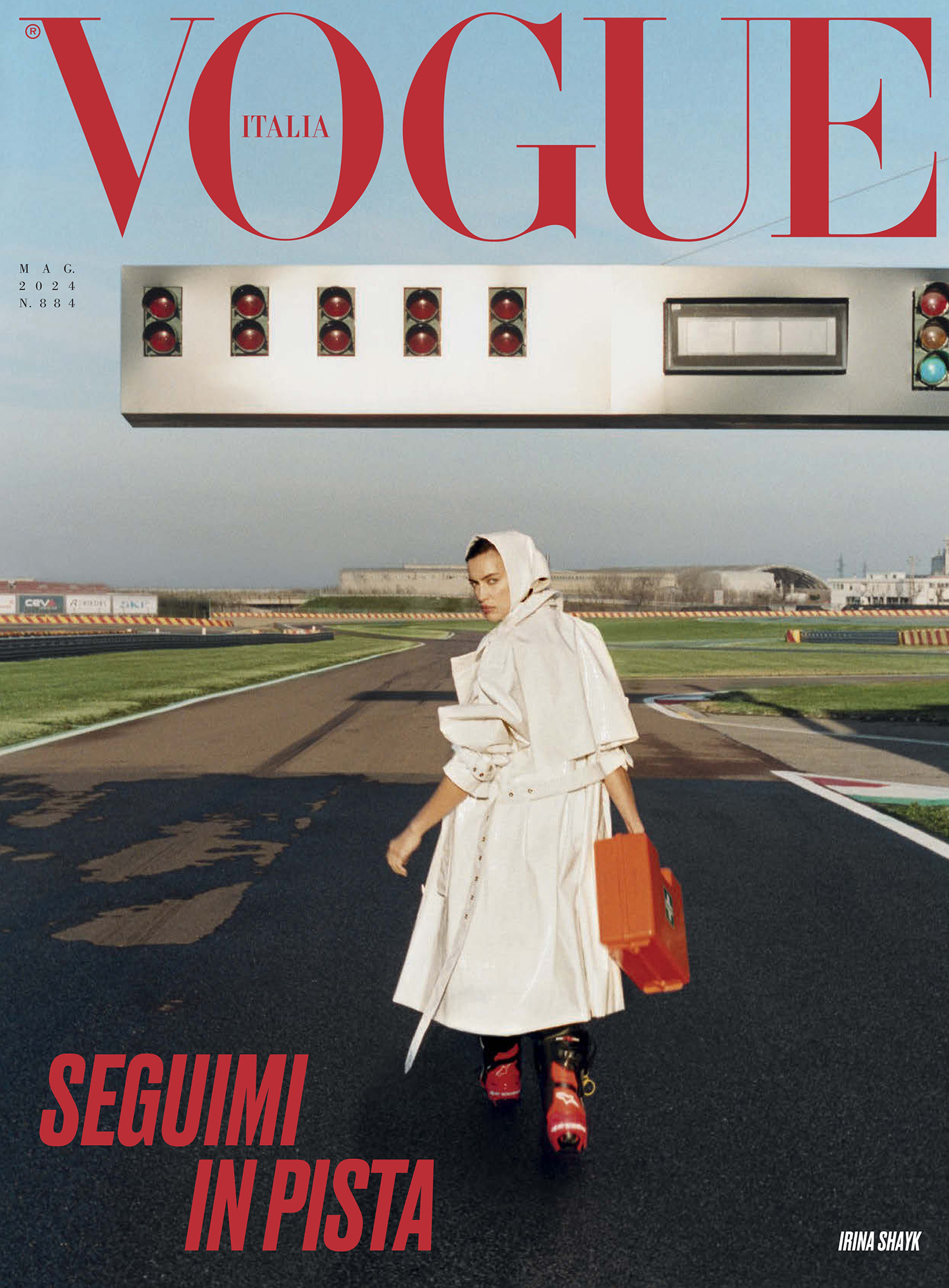 Irina Shayk covers Vogue Italia May 2024 by Theo Liu
