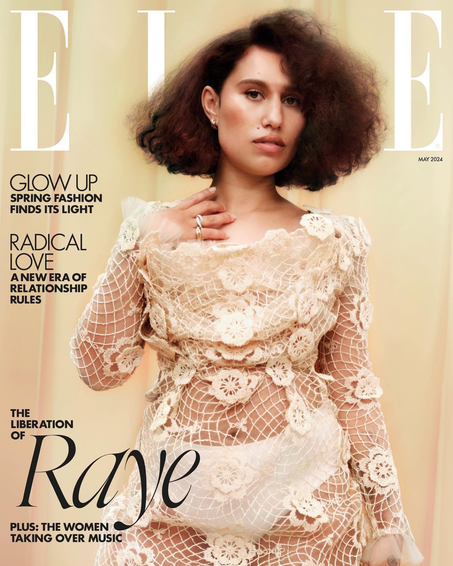 Raye covers Elle UK May 2024 by Brendan Freeman