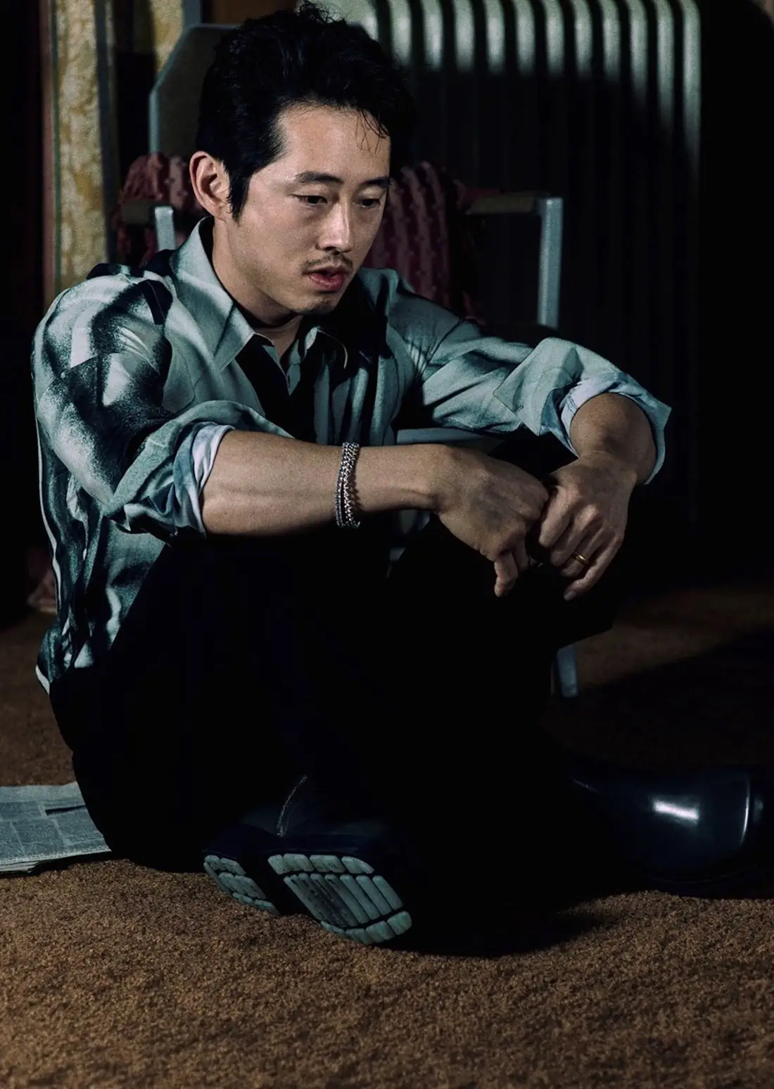 Steven Yeun covers AnOther Magazine Spring-Summer 2024 by Heji Shin