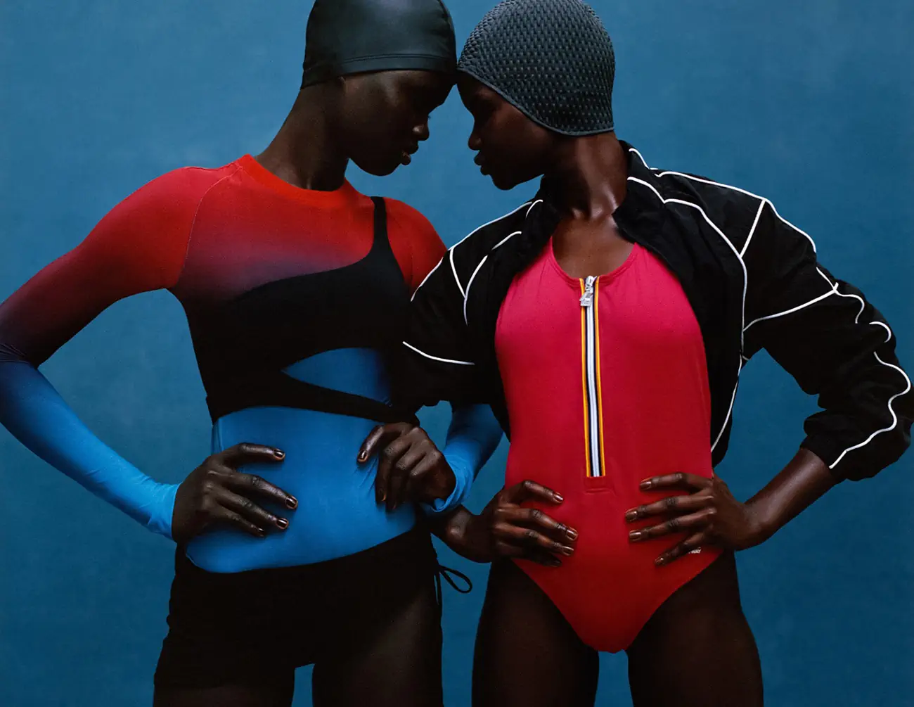 Akon Changkou and Nyakong Chan by Nadine Ijewere for Vogue France June-July 2024