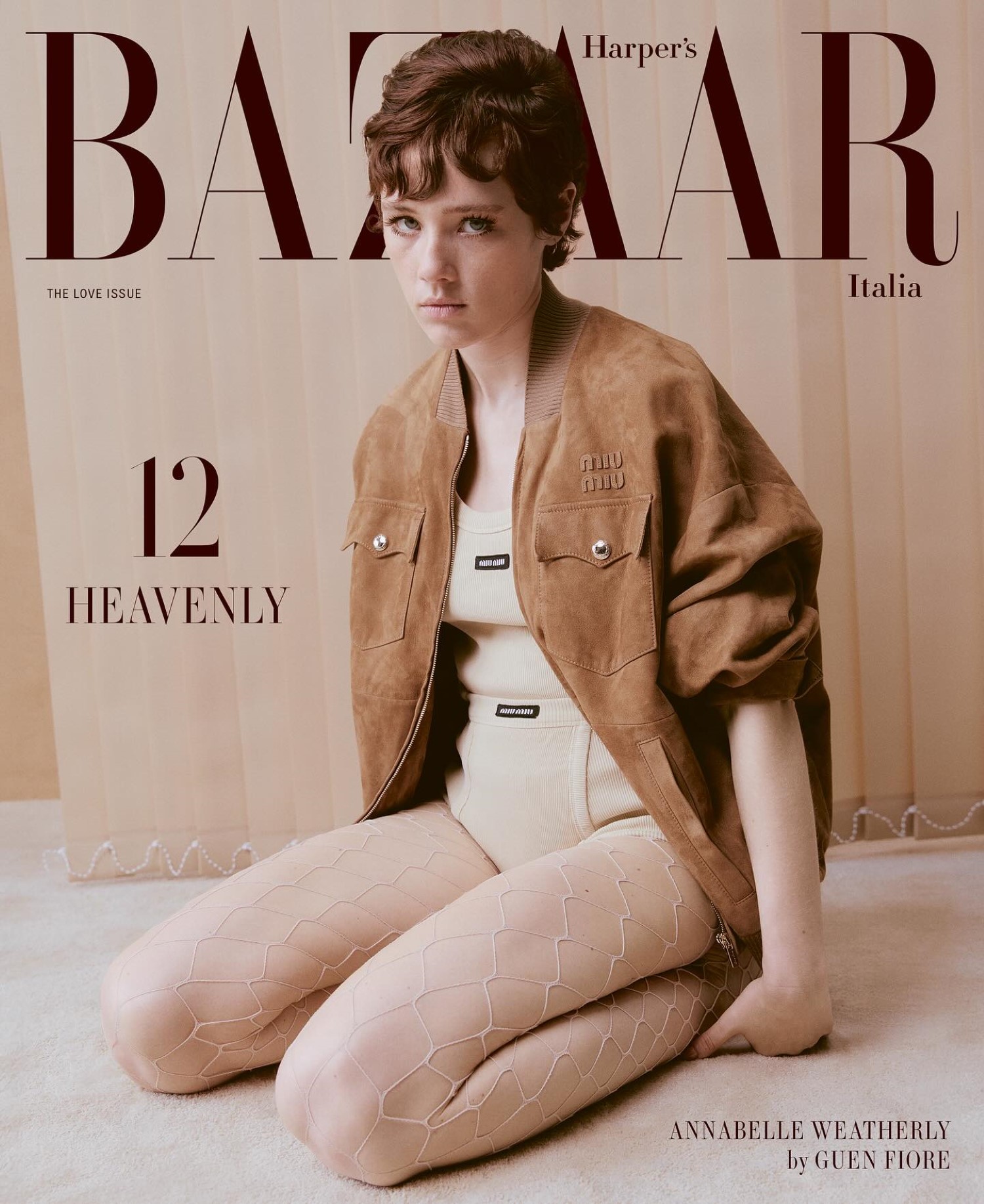 Annabelle Weatherly covers Harper’s Bazaar Italia May 2024 by Guen Fiore