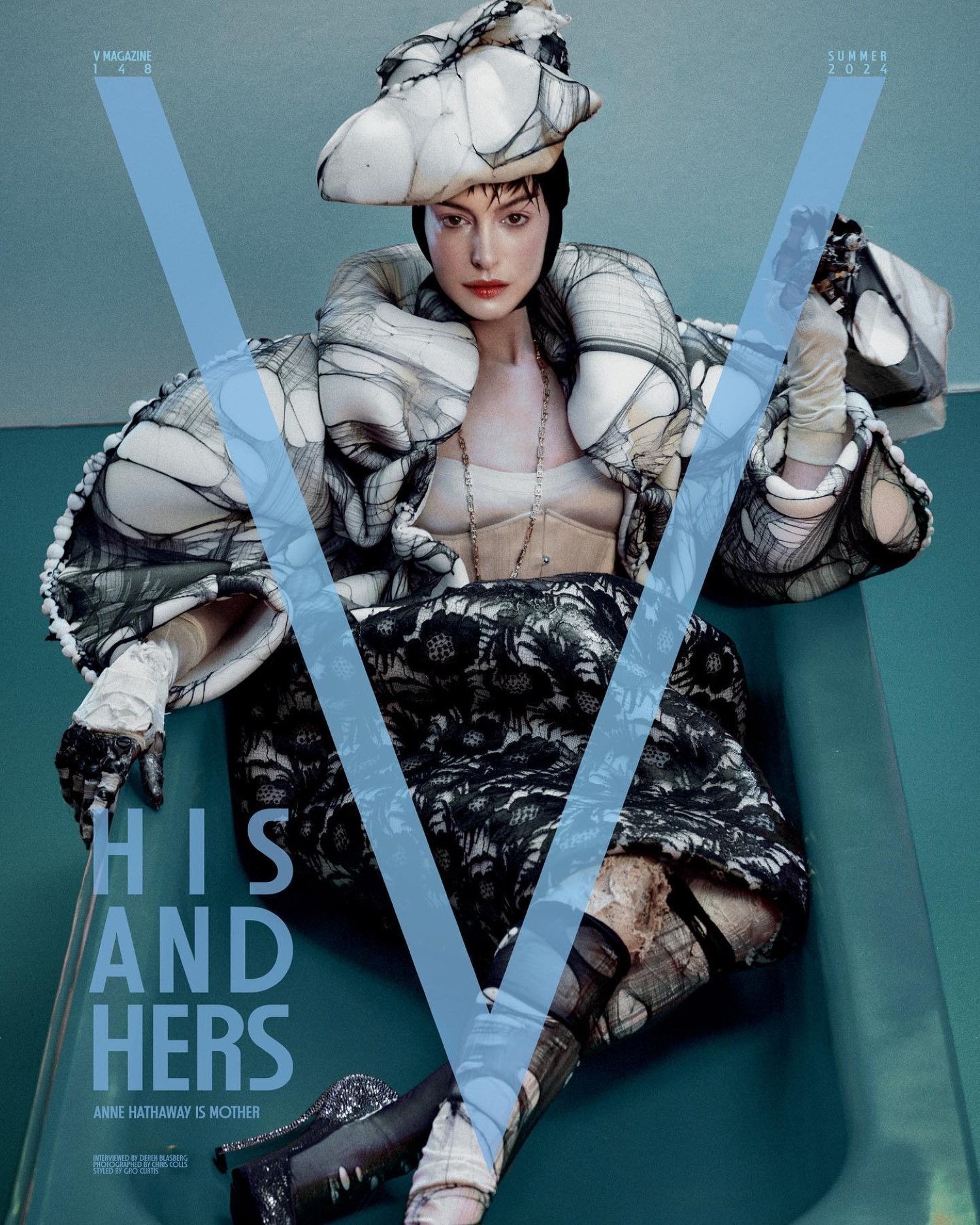 Anne Hathaway covers V Magazine Summer 2024 by Chris Colls