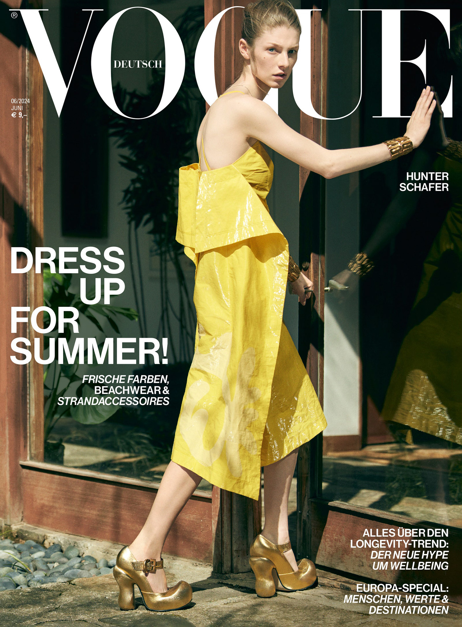 Hunter Schafer covers Vogue Italia and Vogue Germany June 2024 by Ethan James Green
