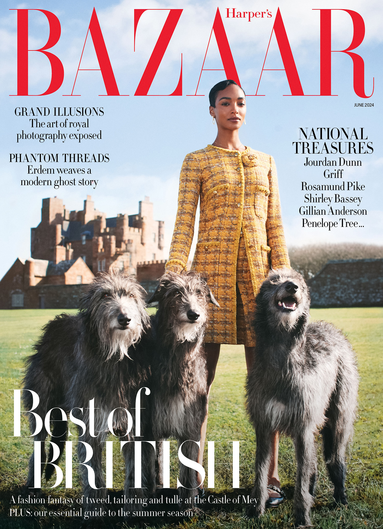 Jourdan Dunn covers Harper’s Bazaar UK June 2024 by Richard Phibbs