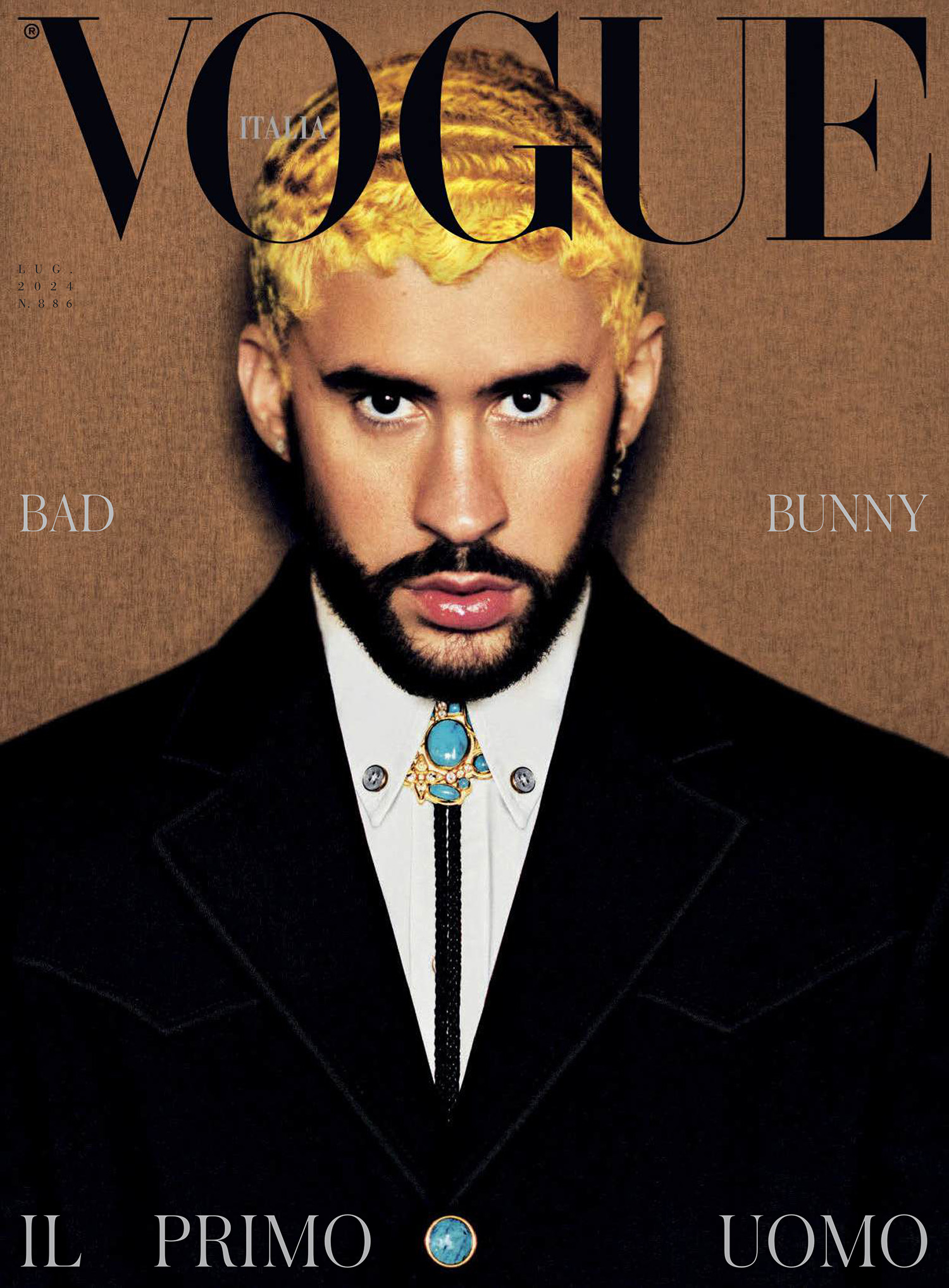 Bad Bunny covers Vogue Italia July 2024 by Rafael Pavarotti