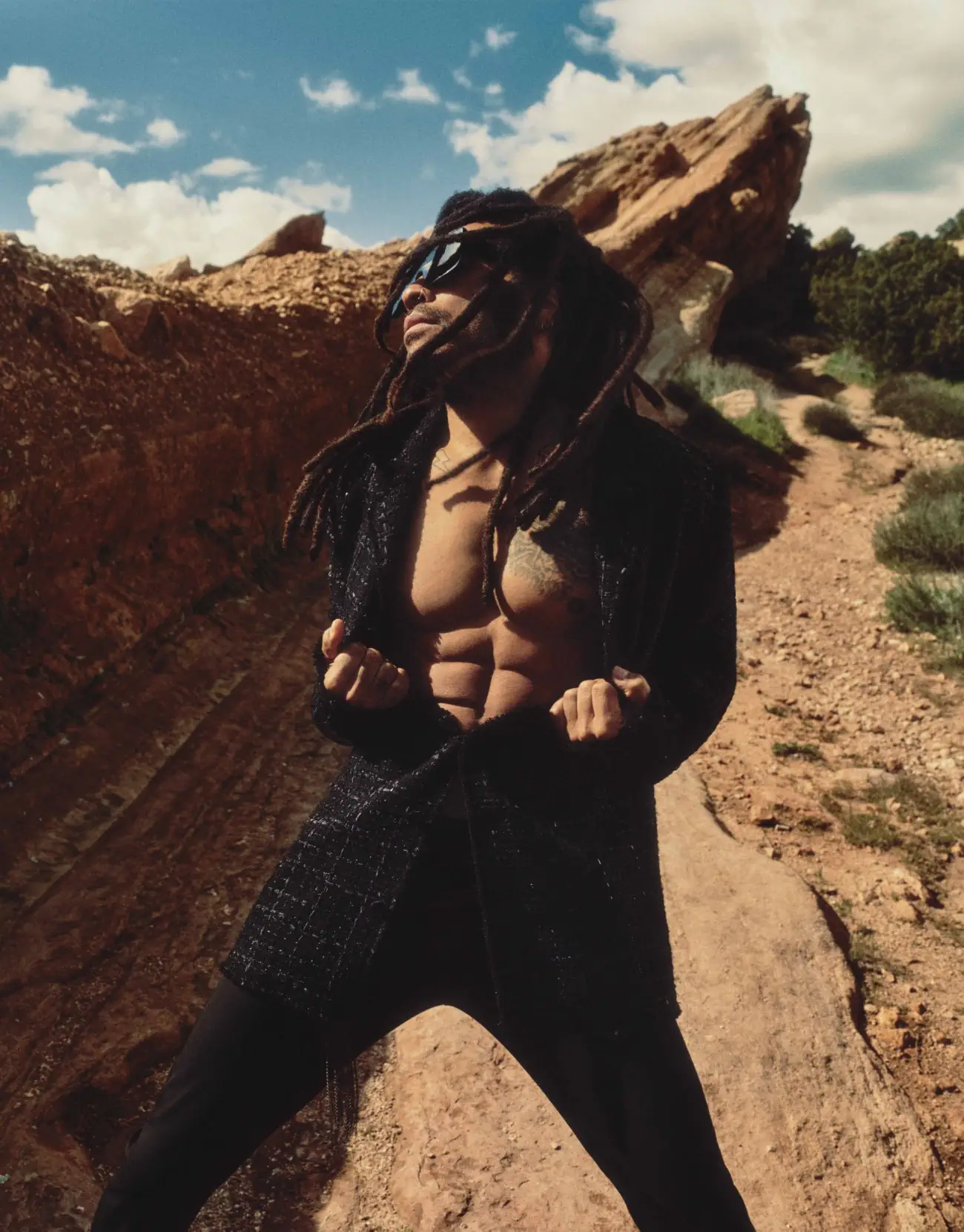 Lenny Kravitz covers Flaunt Magazine Issue 192 by Jonny Marlow