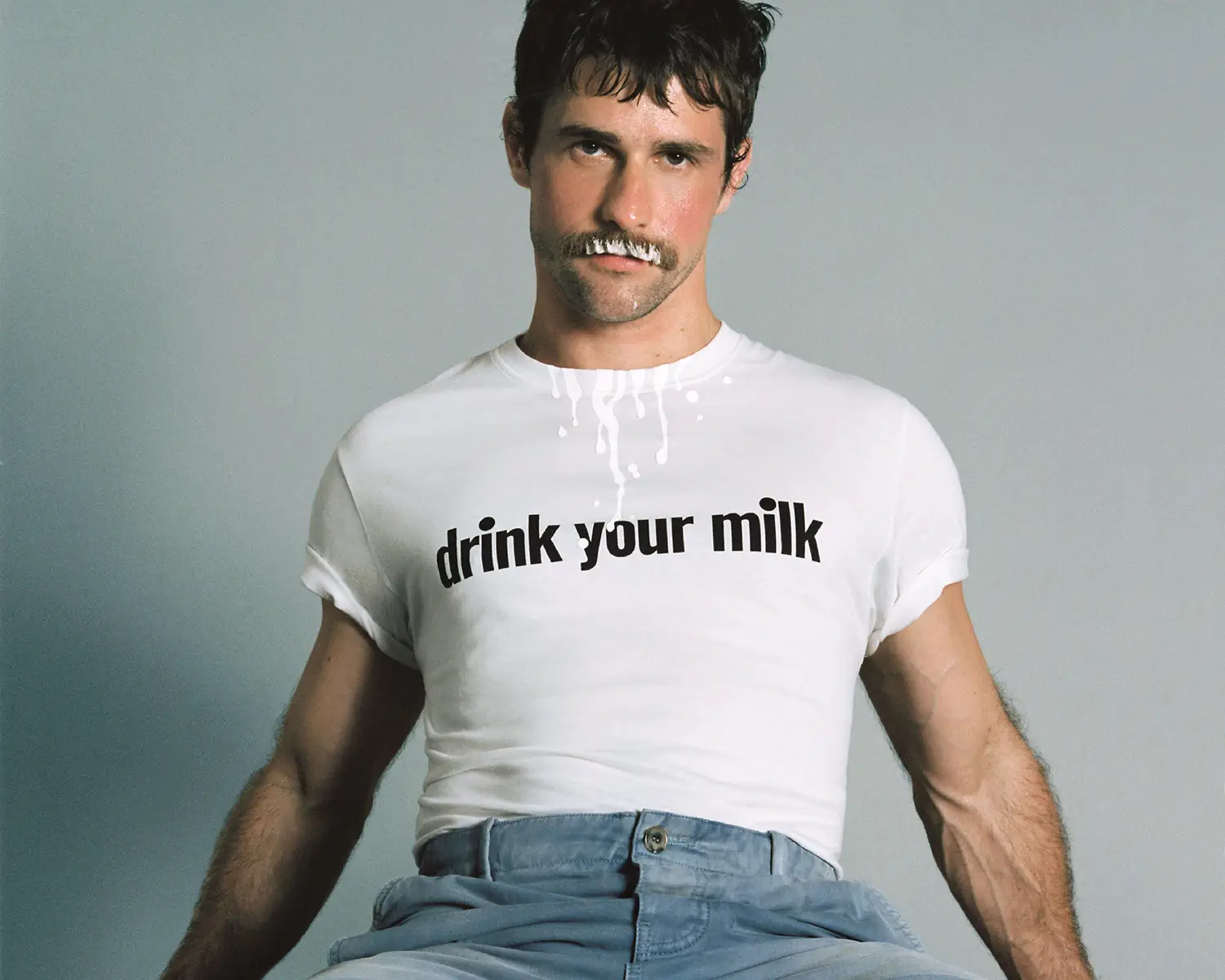 Loewe and Jonathan Bailey launch "Drink Your Milk" t-shirt for LGBTQ+ empowerment