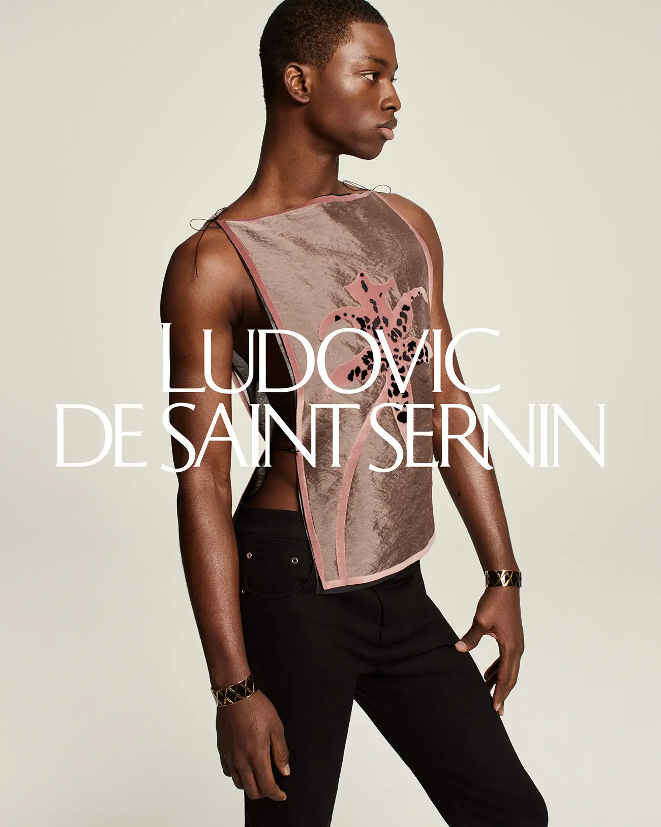 Ludovic de Saint Sernin's sensual homage to Robert Mapplethorpe in Fall/Winter 2024 campaign