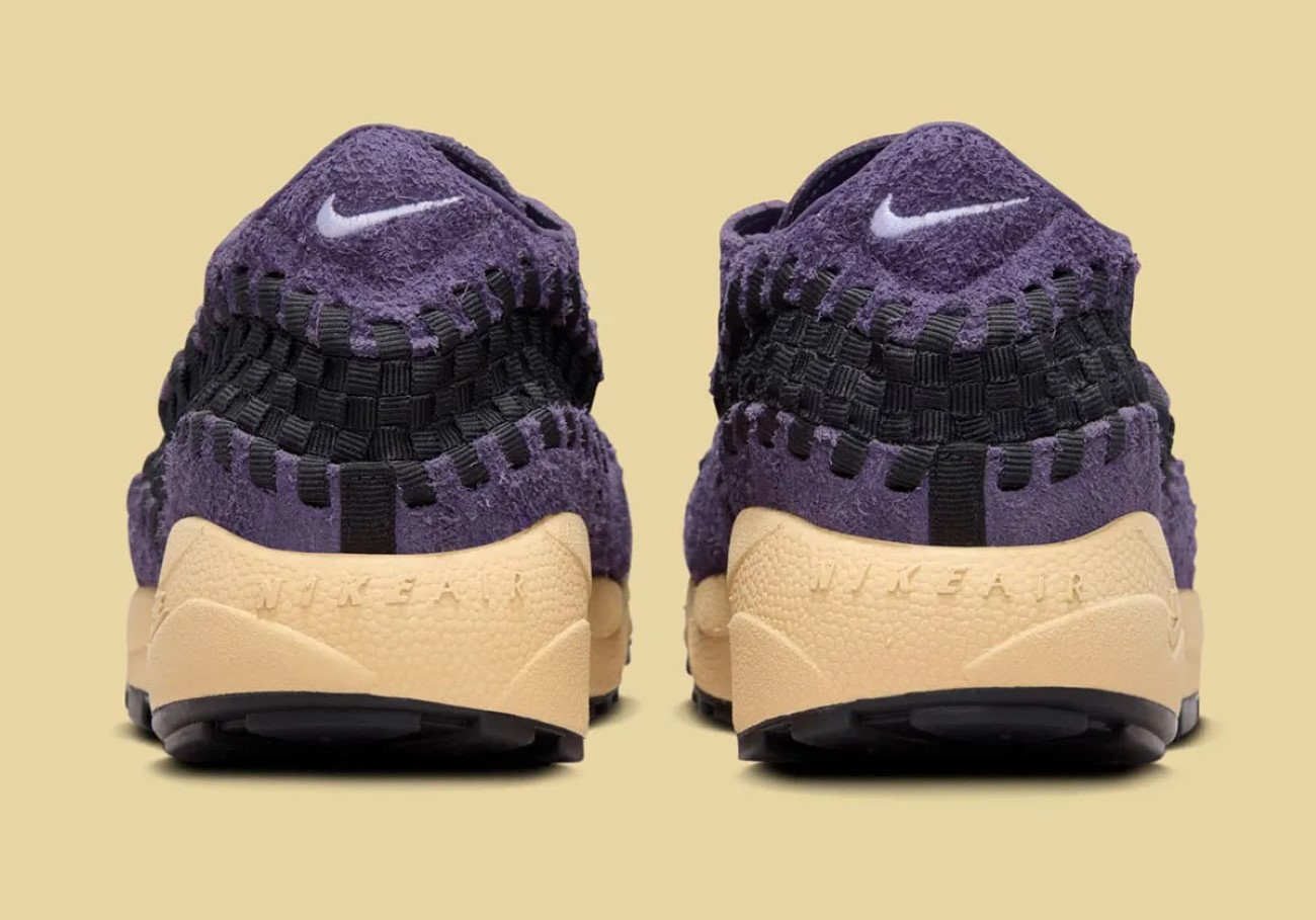 Nike Air Footscape Woven "Dark Raisin" returns with hairy suede and vintage midsole