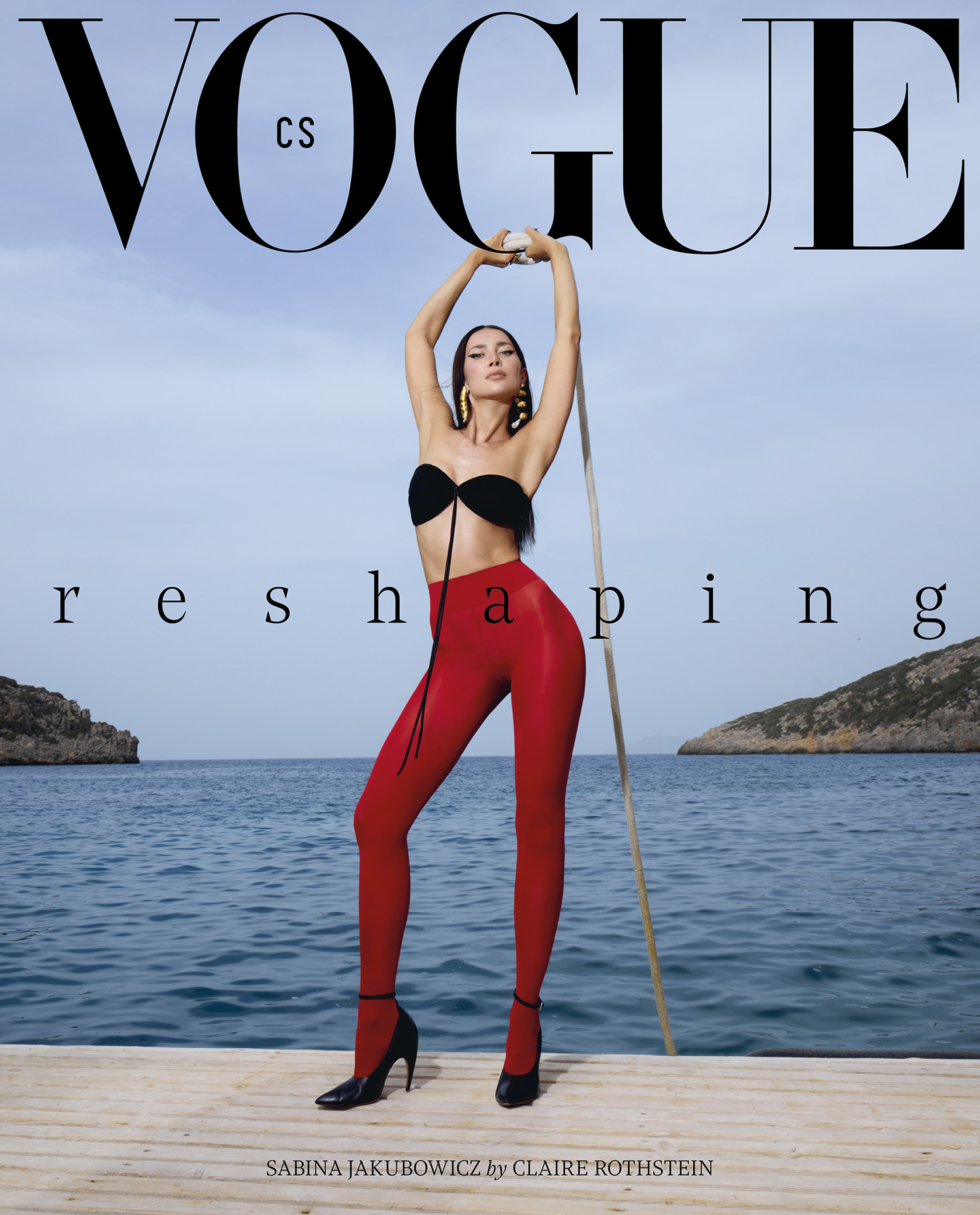 Sabina Jakubowicz covers Vogue Czechoslovakia July 2024 by Claire Rothstein