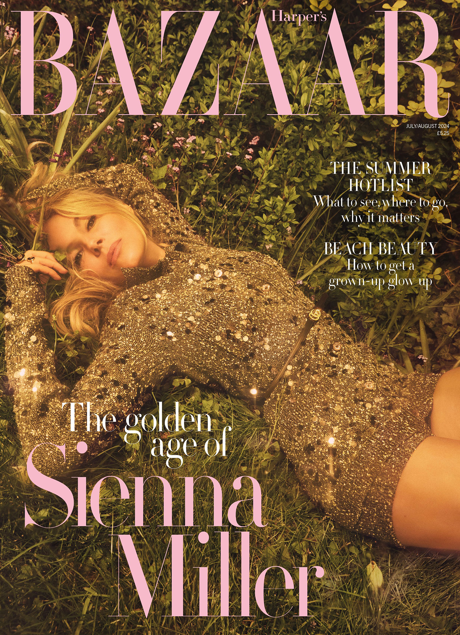 Sienna Miller covers Harper’s Bazaar UK July/August 2024 by Emma Summerton